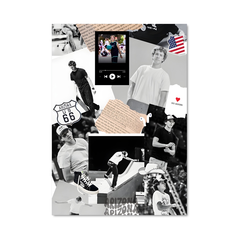 Poster L'Ascension Colossale – affiche Skateboard